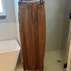 Easel Brown Tie front Pants